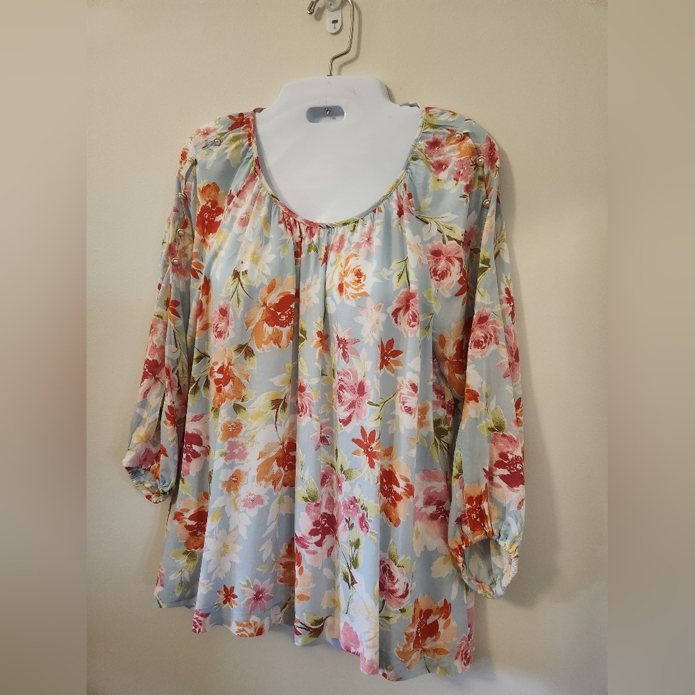 J JILL Foral Women's Sz. S Top - Multicolor
